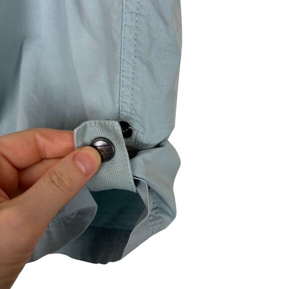 L.L. Bean Blue Bermuda Shorts Women's 1X Plus High Rise - Picture 7 of 7